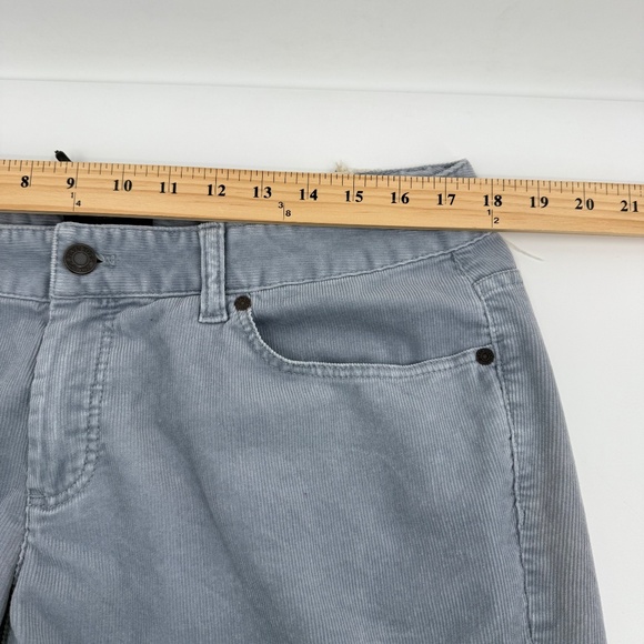 Talbots Pants Women 14W NEW Blue Corduroy Signature Ankle Hippie Boho 90s - Picture 11 of 15